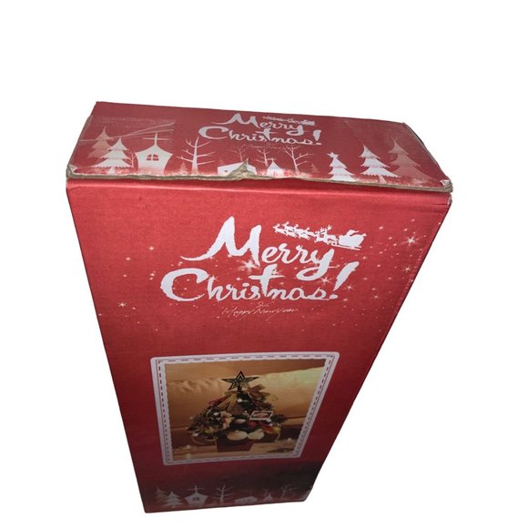 Desktop 19.7-inch Artificial Mini Christmas Decor Tree with Tree Accessories - Picture 2 of 6